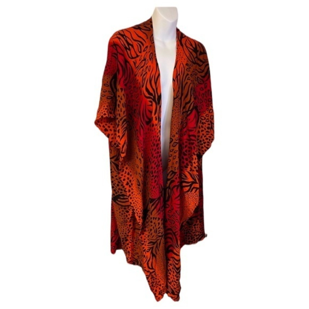 Retro Burning Tiger Kimono Coverup by SPLASH swimwear